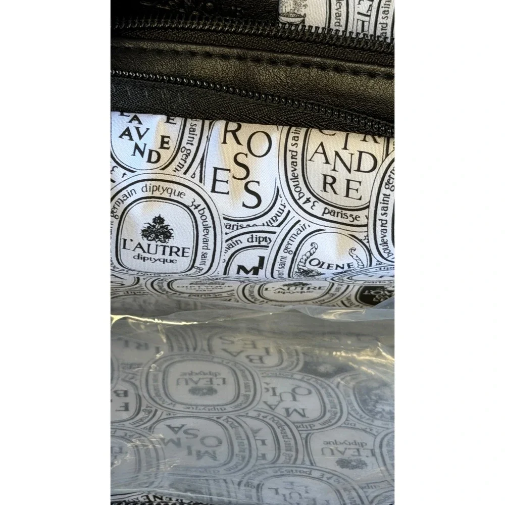 Diptyque‎ Paris Qatar Airways Amenity Kit Toiletry Bag Black Travel Case New